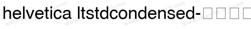 helvetica ltstdcondensed字体转换